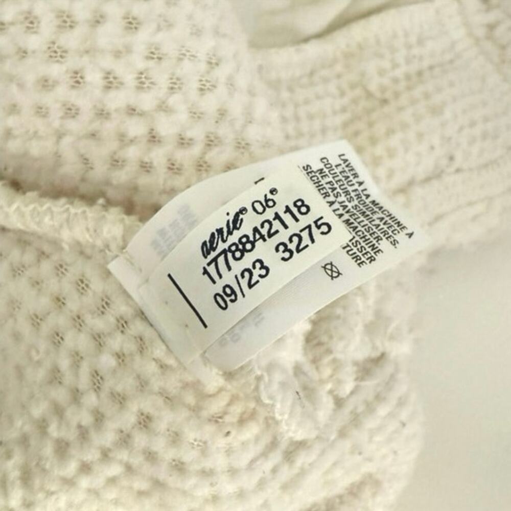 Aerie snap Sherpa pullover oversized sweater cream women’s size XL x large - Picture 9 of 11